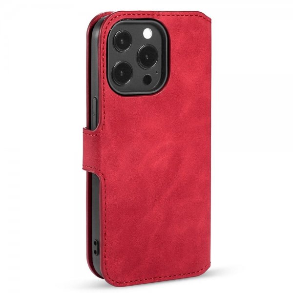 Dg.Ming iPhone 14 Pro Max Etui Retro Rød