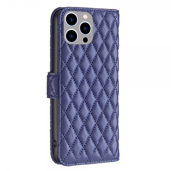 iPhone 14 Pro Max Cover Rombemønster Blå