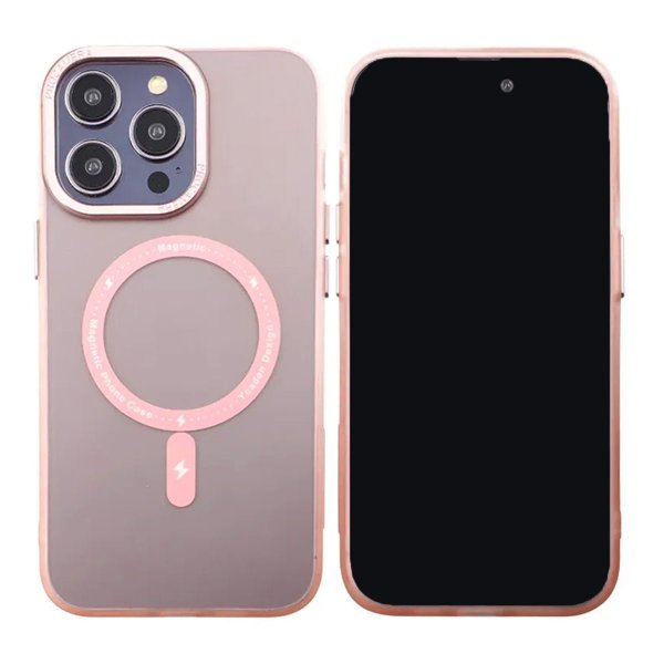 iPhone 14 Pro Max Cover Kameralinse MagSafe Pink