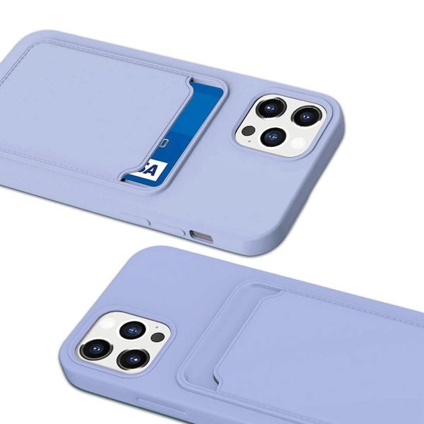 iPhone 14 Pro Max Cover Kortholder Lilla