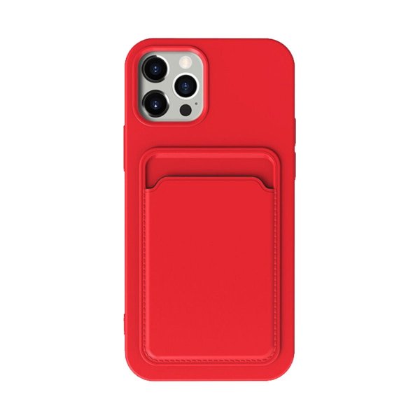 iPhone 14 Pro Max Cover Kortholder Rød