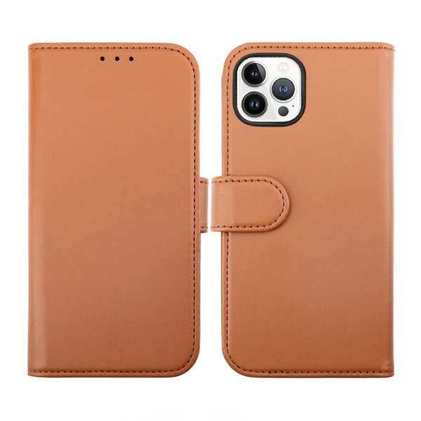 Rvelon iPhone 14 Pro Max Etui Magnetisk Aftageligt Cover Brun