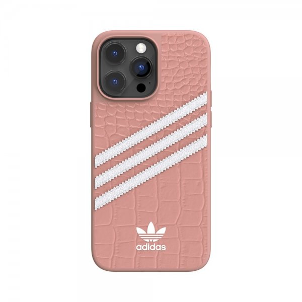 Adidas iPhone 14 Pro Max Skal 3 Stripes Snap Case Alligator Pink