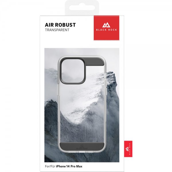 Black Rock iPhone 14 Pro Max Air Robust Cover Sort Klar