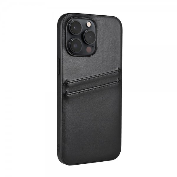 Buffalo iPhone 14 Pro Max Cover Bagside med Kortlommer Sort