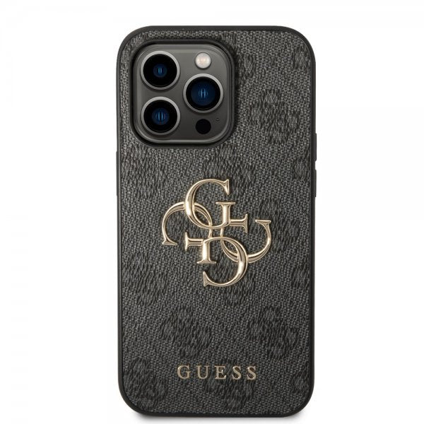 Guess iPhone 14 Pro Max Cover Big Metal Logo Grå