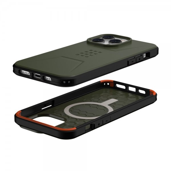 Urban Armor Gear (UAG) iPhone 14 Pro Max Cover Civilian MagSafe Olive
