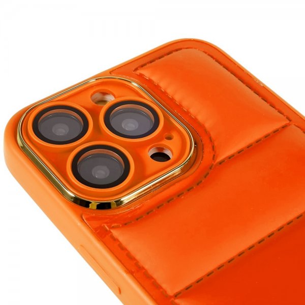 iPhone 14 Pro Max Cover Down Jacket Design Orange