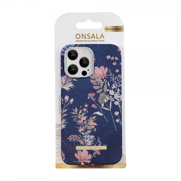 Onsala iPhone 14 Pro Max Cover Fashion Edition Dark Flower