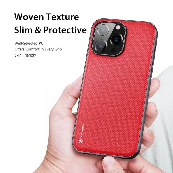 Dux Ducis iPhone 14 Pro Max Cover FINO Series Rød