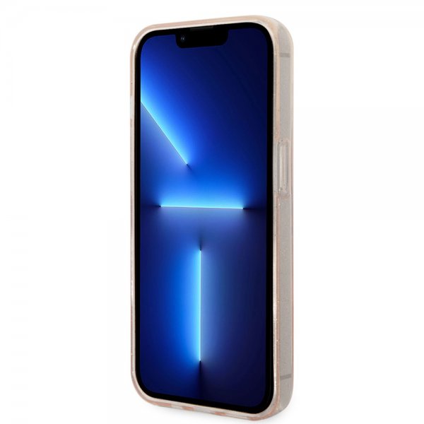 Guess iPhone 14 Pro Max Cover Fuld Glitter Guld