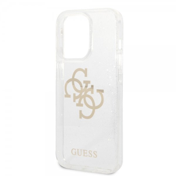 Guess iPhone 14 Pro Max Cover Full Glitter Transparent