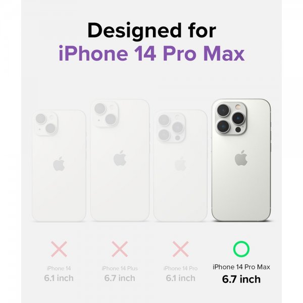 Ringke iPhone 14 Pro Max Cover Fusion Matte Smoke Black