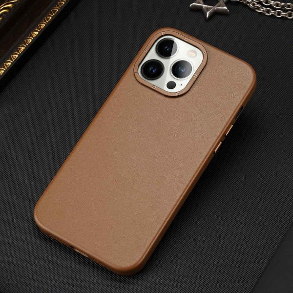 Dux Ducis iPhone 14 Pro Max Cover Grit Series MagSafe Brun