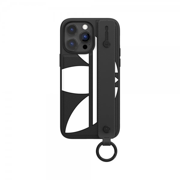 Adidas iPhone 14 Pro Max Cover Håndstrop Cover Sort Hvid