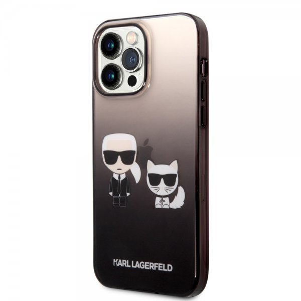 Karl Lagerfeld iPhone 14 Pro Max Cover Karl & Choupette Gradient Sort