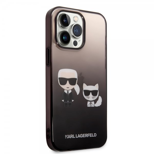 Karl Lagerfeld iPhone 14 Pro Max Cover Karl & Choupette Gradient Sort