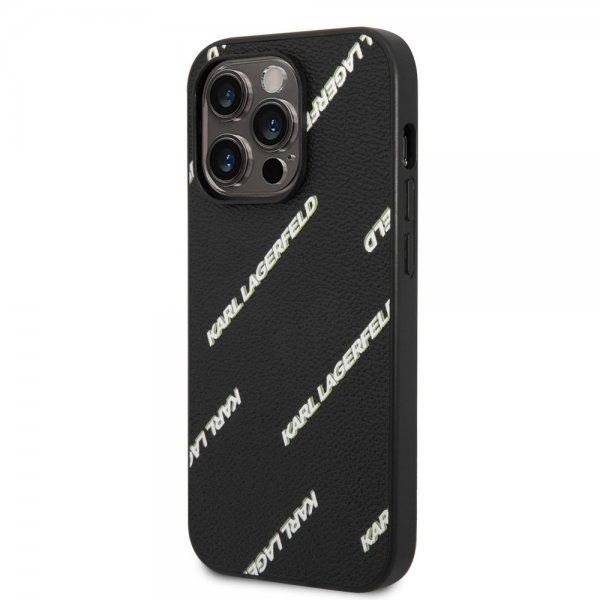 Karl Lagerfeld iPhone 14 Pro Max Cover Logomania Sort