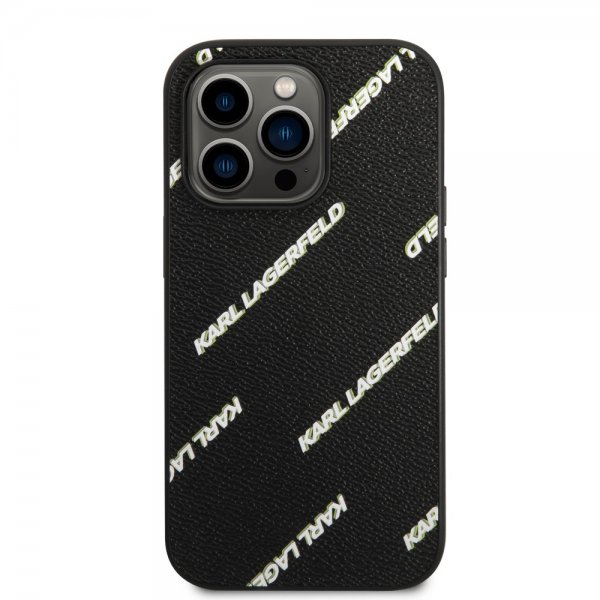 Karl Lagerfeld iPhone 14 Pro Max Cover Logomania Sort