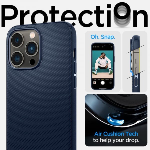 Spigen iPhone 14 Pro Max Cover Mag Armor MagFit Navy Blue