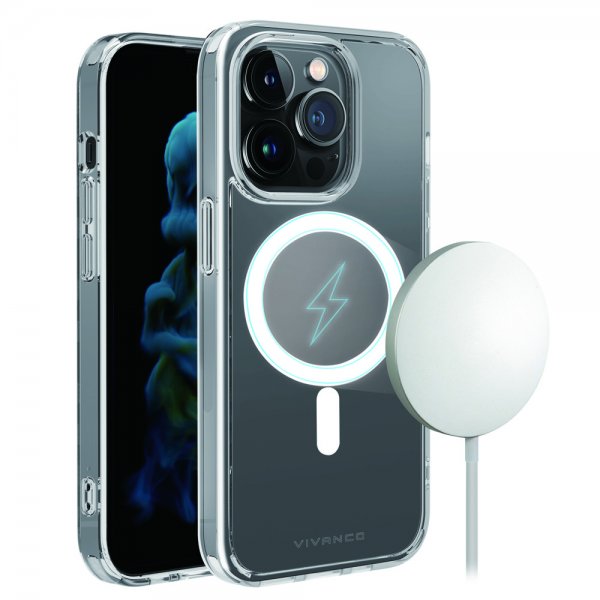 Vivanco iPhone 14 Pro Max Skal Mag Steady Transparent