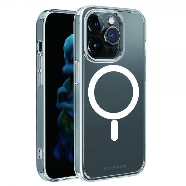 Vivanco iPhone 14 Pro Max Skal Mag Steady Transparent