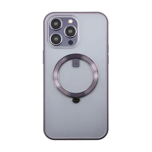 Rvelon iPhone 14 Pro Max Cover Roterbart MagSafe Stativ Lilla