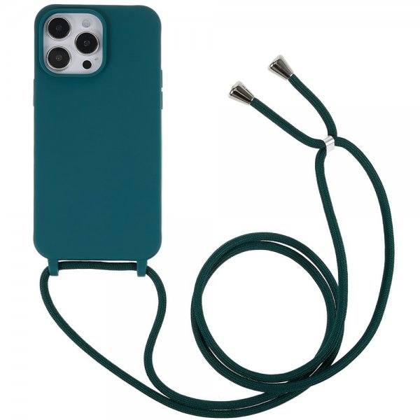 iPhone 14 Pro Max Cover med Strap Grøn