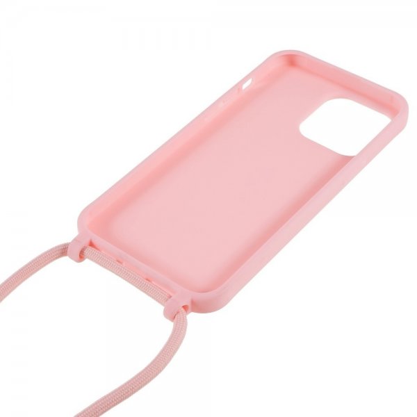 iPhone 14 Pro Max Cover med Rem Rosa