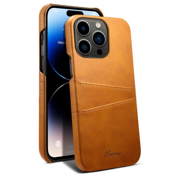 iPhone 14 Pro Max Cover med to Kortlommer Khaki