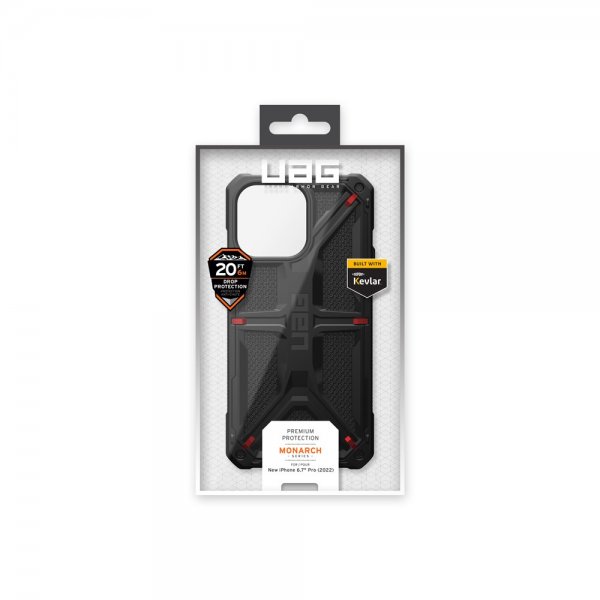 Urban Armor Gear (UAG) iPhone 14 Pro Max Cover Monarch Kevlar Black