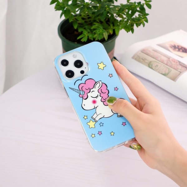 iPhone 14 Pro Max Cover Motiv Enhjørning