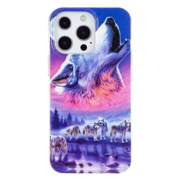 iPhone 14 Pro Max Cover Motiv Hylende Ulv