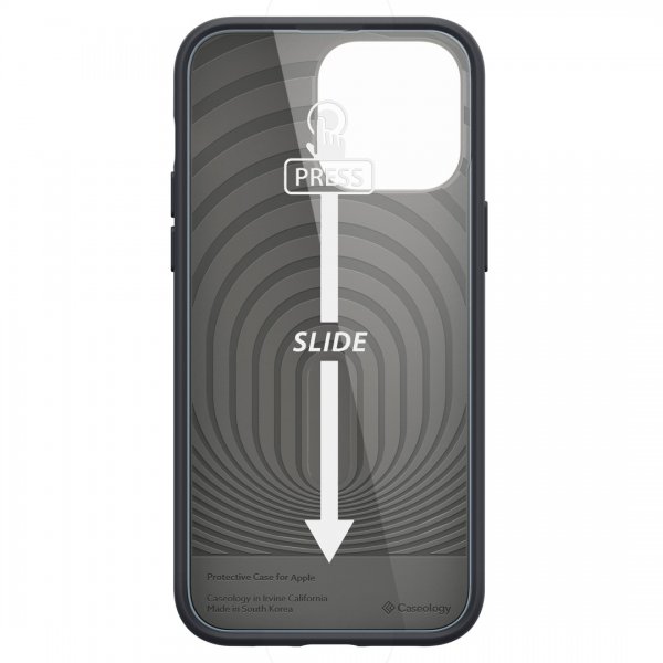 Caseology iPhone 14 Pro Max Cover med Skærmbeskyttelse Nano Pop 360 Black Sesame