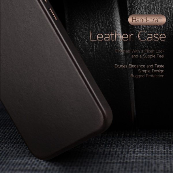 Dux Ducis iPhone 14 Pro Max Cover Naples Series MagSafe Mørkebrun
