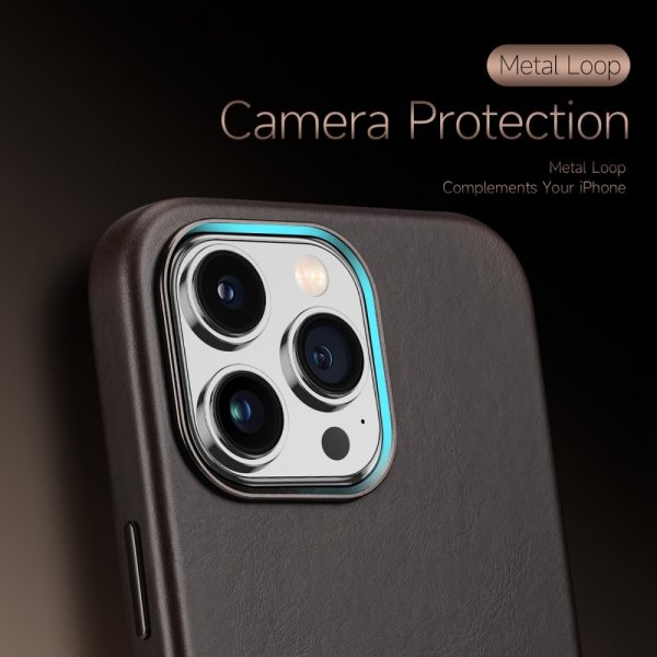 Dux Ducis iPhone 14 Pro Max Cover Naples Series MagSafe Mørkebrun