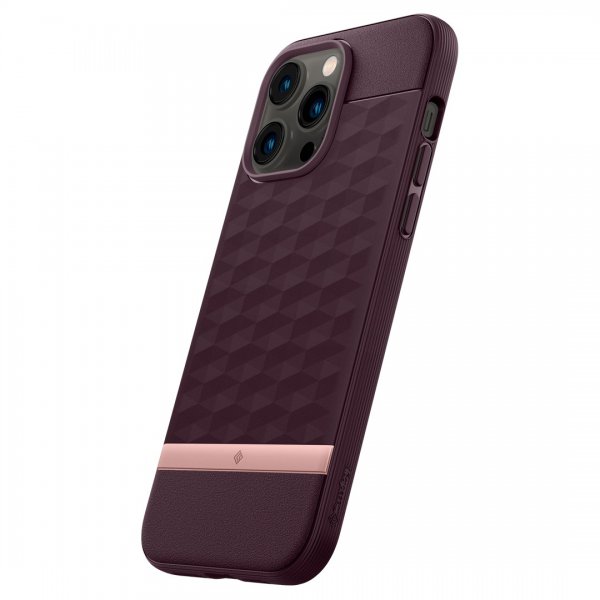 Caseology iPhone 14 Pro Max Cover Parallax Mag Burgundy Bean