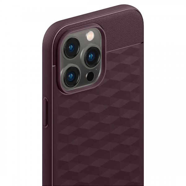 Caseology iPhone 14 Pro Max Cover Parallax Mag Burgundy Bean