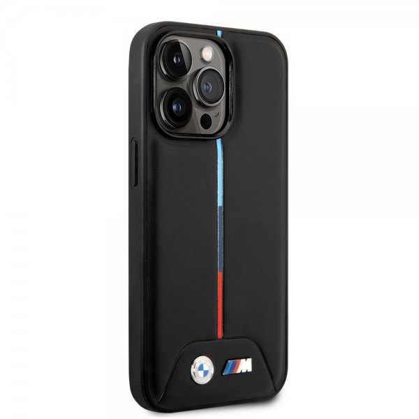 BMW iPhone 14 Pro Max Cover Quilted Sort