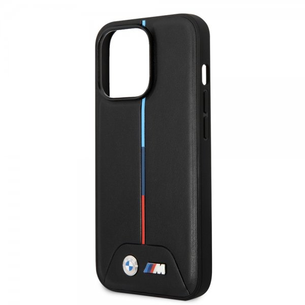 BMW iPhone 14 Pro Max Cover Quilted Sort