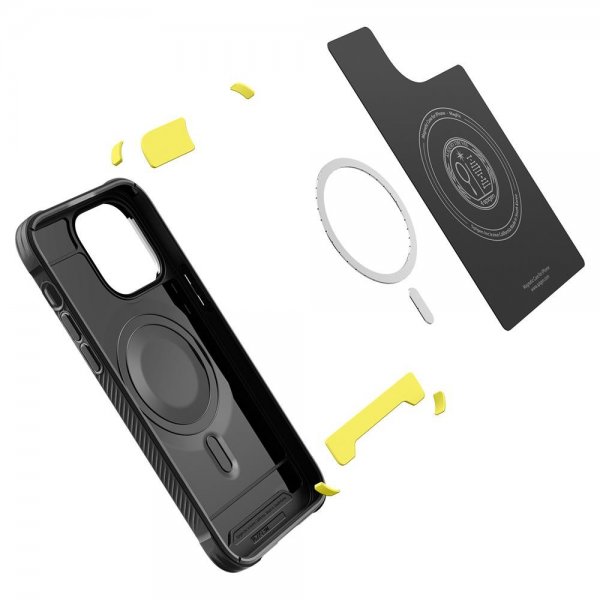 Spigen iPhone 14 Pro Max Cover Rugged Armor MagFit Mat Sort