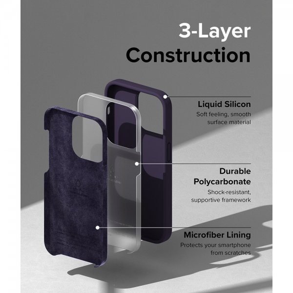 Ringke iPhone 14 Pro Max Cover Silikone Deep Purple