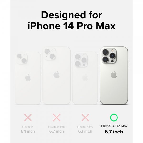 Ringke iPhone 14 Pro Max Cover Silikone Deep Purple