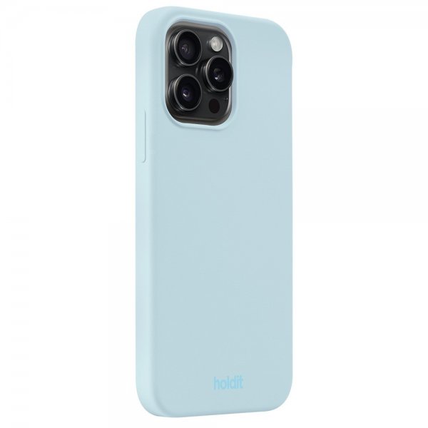 Holdit iPhone 14 Pro Max Cover Silikone Mineral Blue