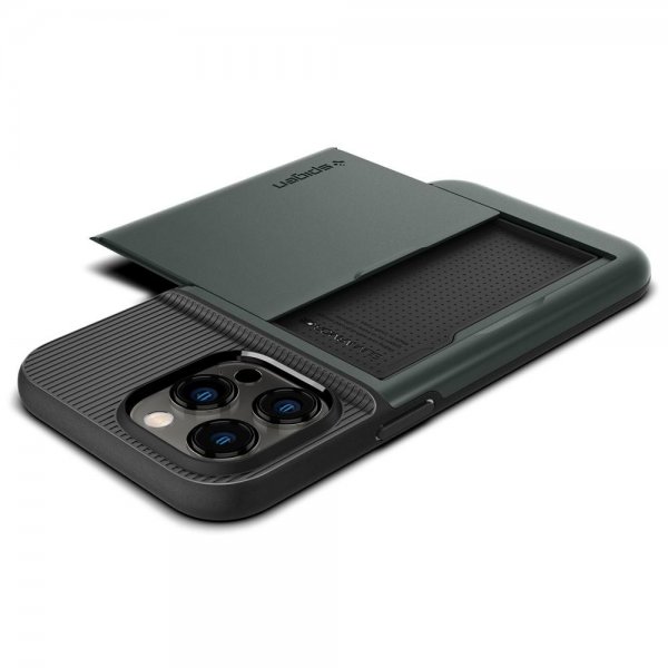 Spigen iPhone 14 Pro Max Cover Slim Armor CS Abyss Green