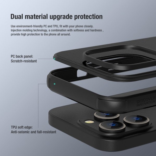 Nillkin iPhone 14 Pro Max Cover Super Frosted Shield Pro Sort
