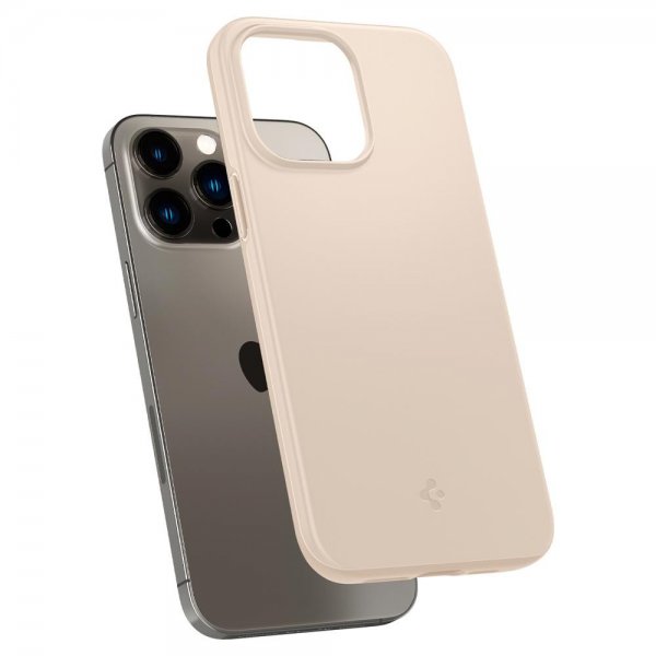 Spigen iPhone 14 Pro Max Cover Thin Fit Sand Beige