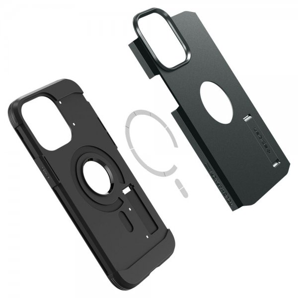 Spigen iPhone 14 Pro Max Cover Tough Armor MagFit Abyss Green