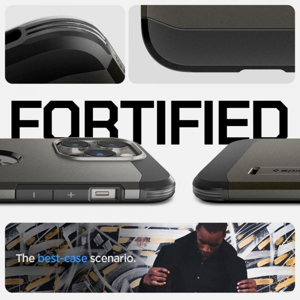 Spigen iPhone 14 Pro Max Cover Tough Armor MagFit Gunmetal