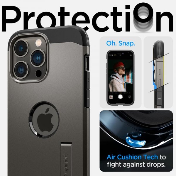 Spigen iPhone 14 Pro Max Cover Tough Armor MagFit Gunmetal